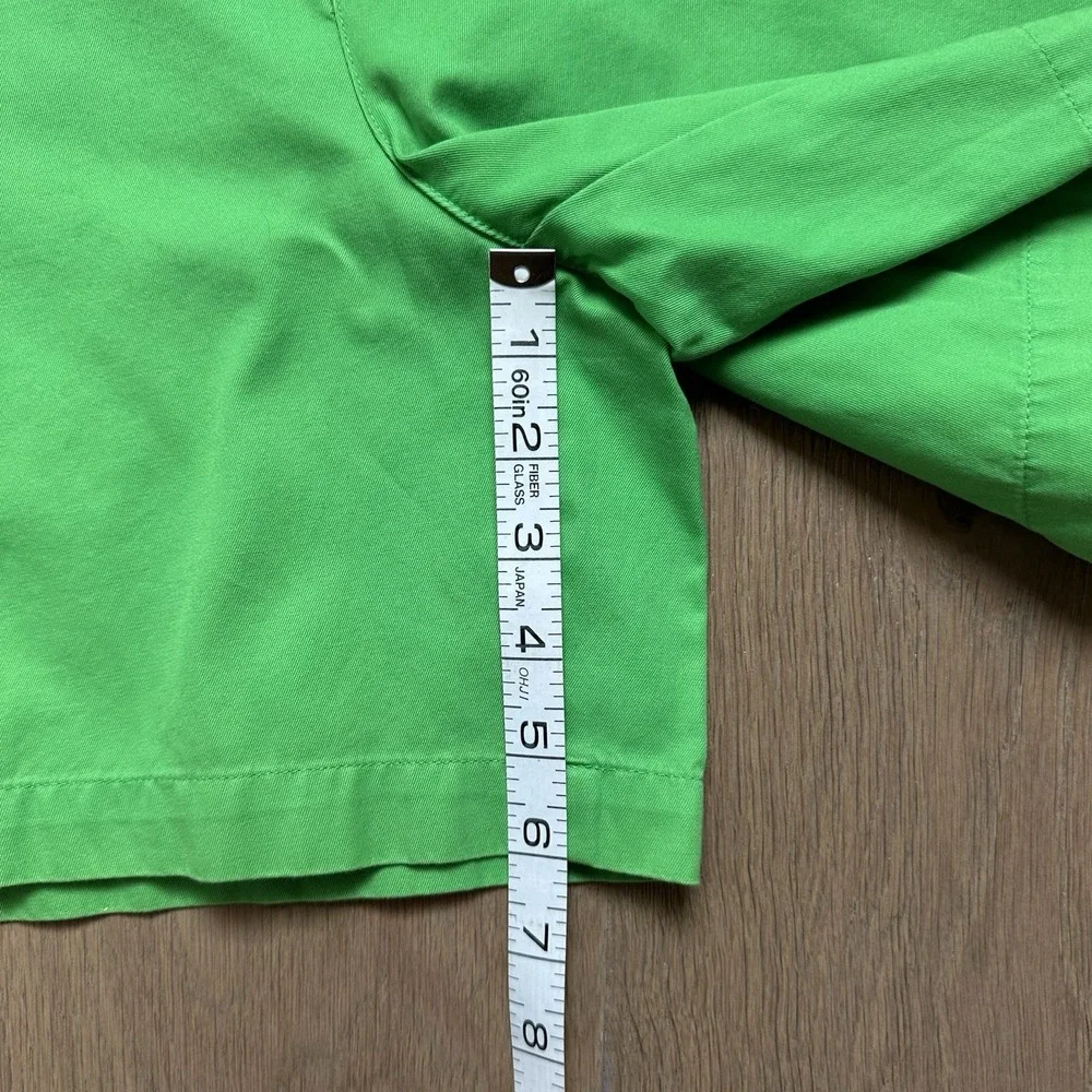 Vintage LAUREN RALPH LAUREN Barbados Grass Green Women's‎ Shorts Ribbon Belt